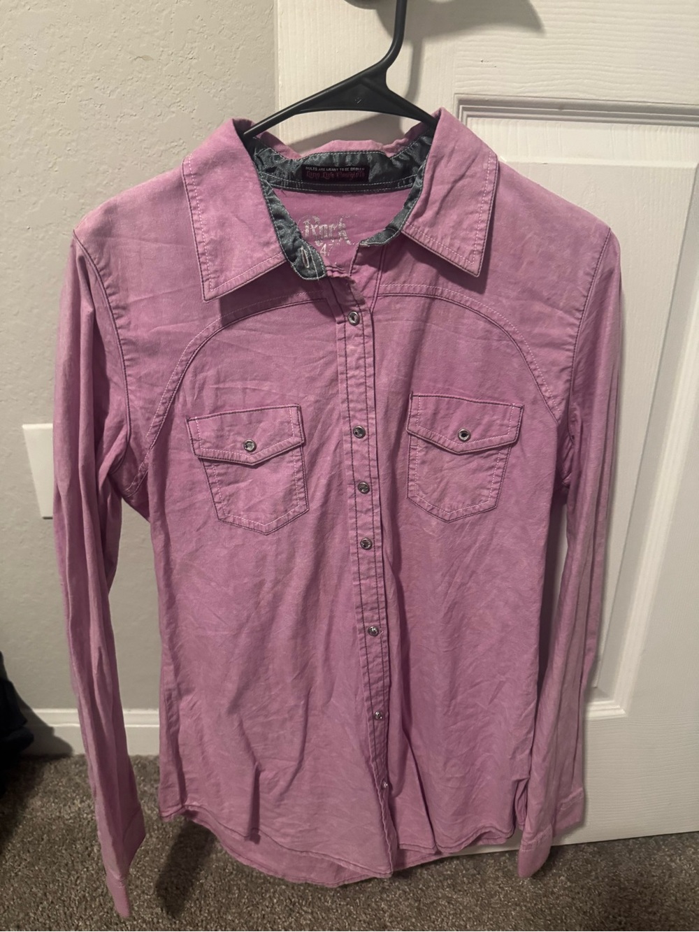 Rock 47 Purple Button Down
